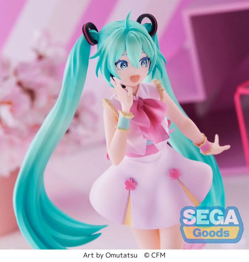 Hatsune Miku Luminasta PVC Statue Sakura Miku Omutatsu Ver. 21 cm Produktfoto