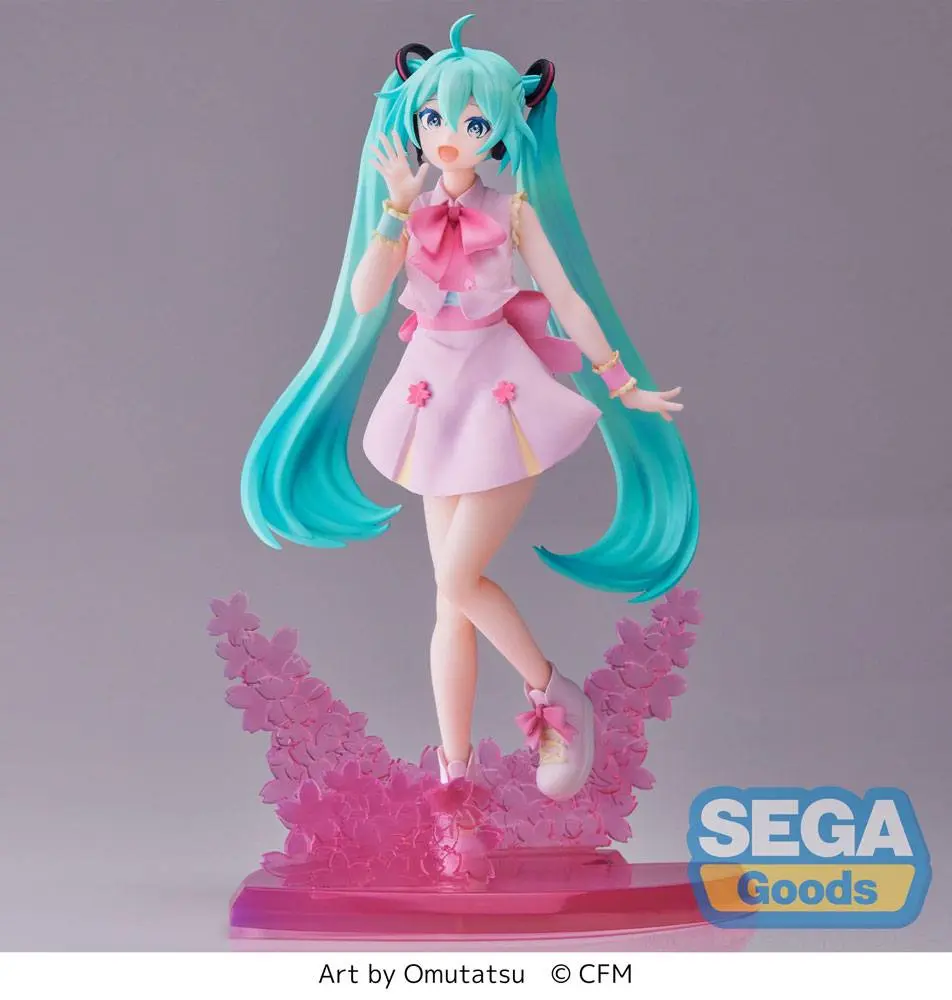 Hatsune Miku Luminasta PVC Statue Sakura Miku Omutatsu Ver. 21 cm Produktfoto
