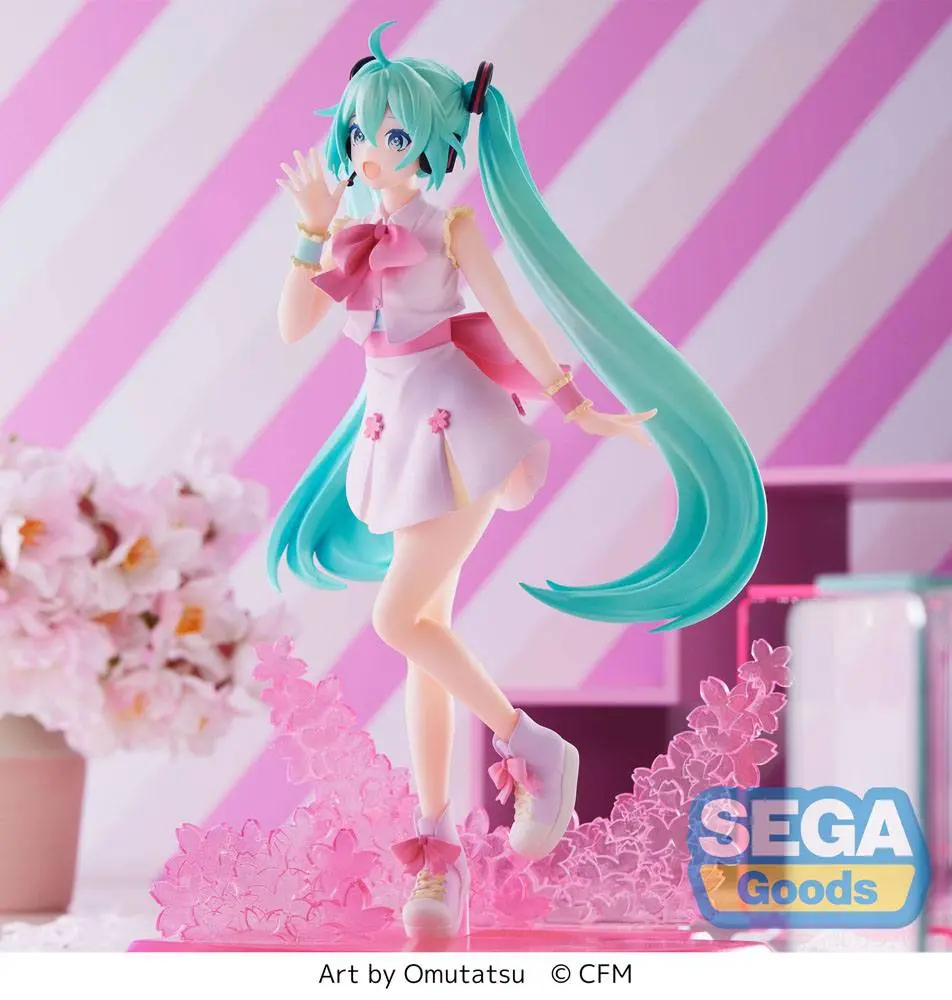 Hatsune Miku Luminasta PVC Statue Sakura Miku Omutatsu Ver. 21 cm Produktfoto