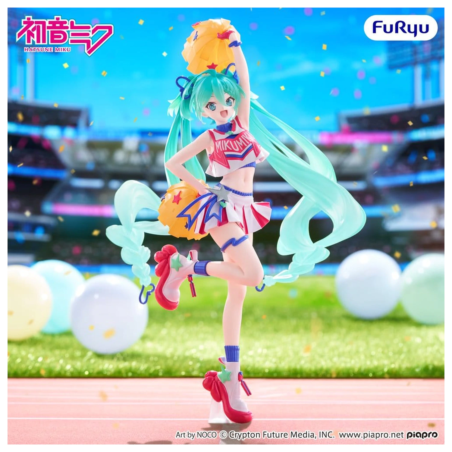 Hatsune Miku Muchute PVC Figur Cheerleader Ver. 22 cm Produktfoto