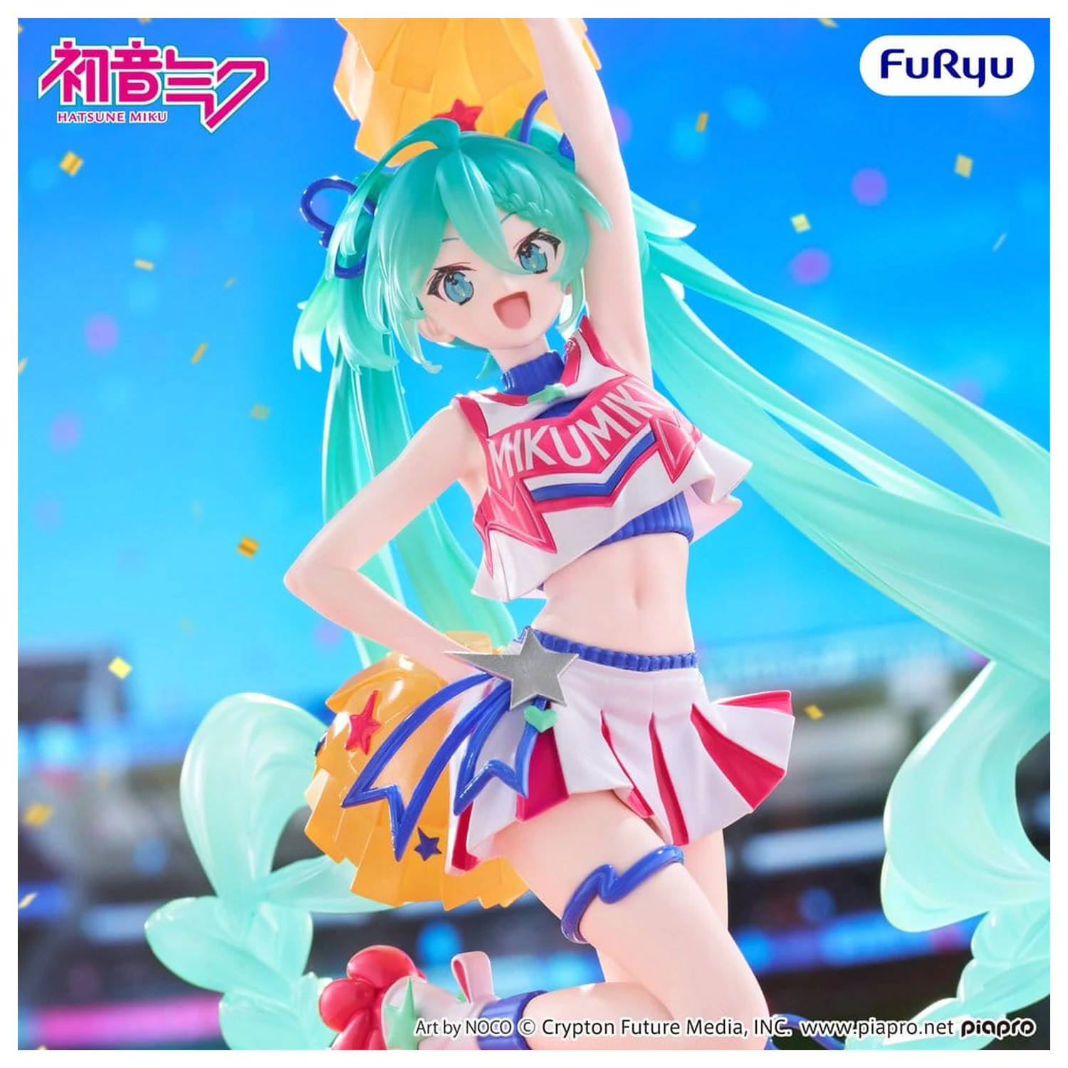 Hatsune Miku Muchute PVC Figur Cheerleader Ver. 22 cm Produktfoto