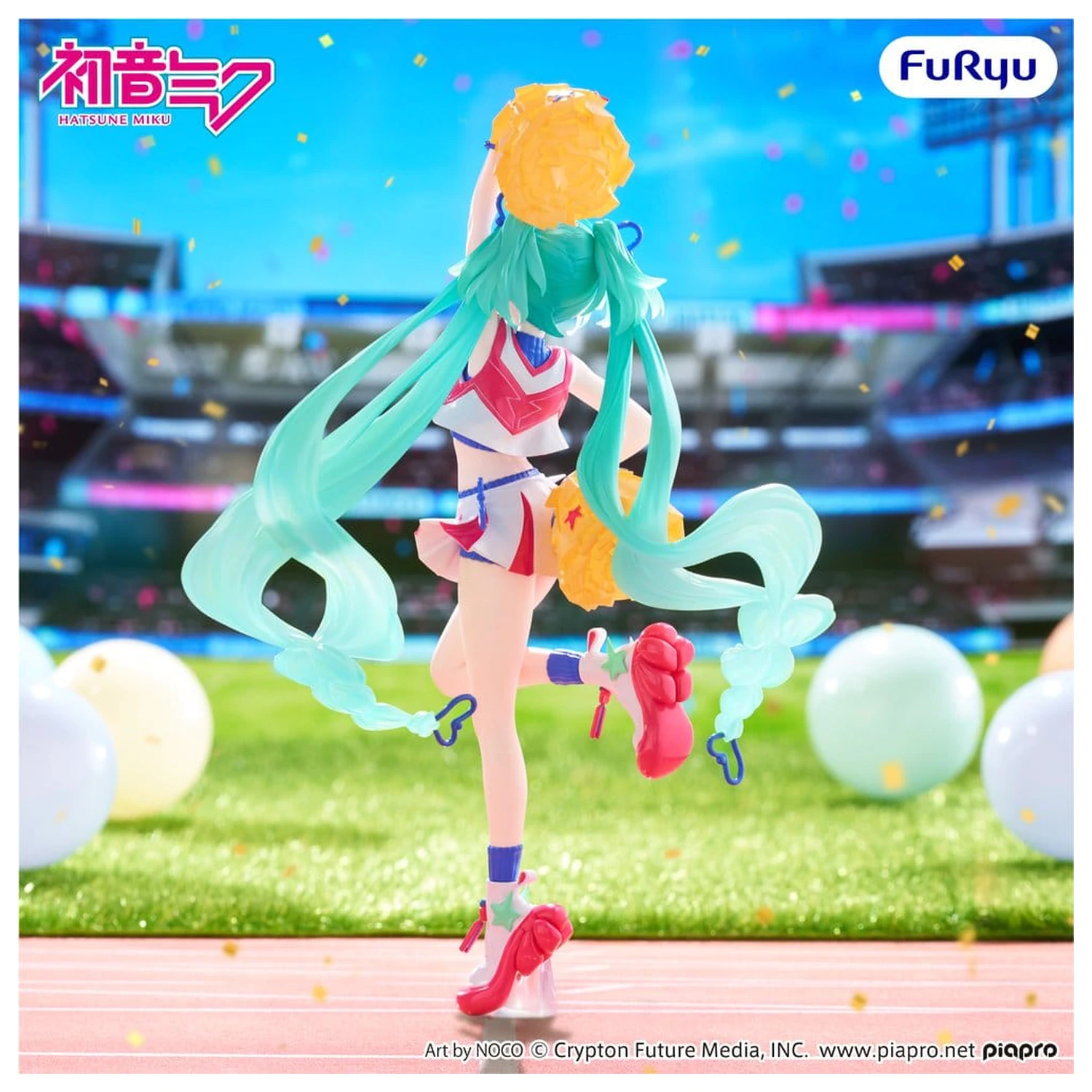 Hatsune Miku Muchute PVC Figur Cheerleader Ver. 22 cm Produktfoto