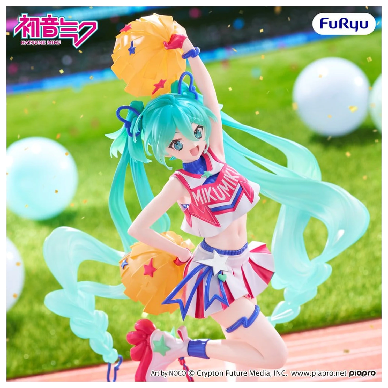 Hatsune Miku Muchute PVC Figur Cheerleader Ver. 22 cm Produktfoto