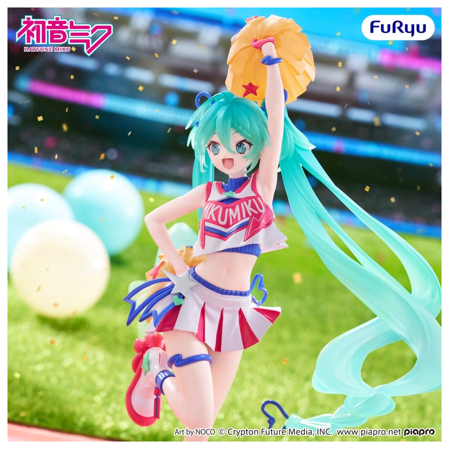 Hatsune Miku Muchute PVC Figur Cheerleader Ver. 22 cm Produktfoto
