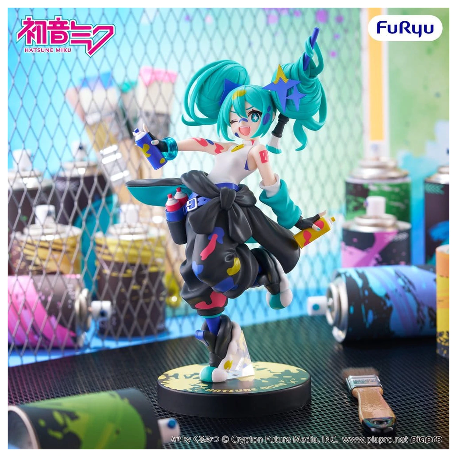 Hatsune Miku Muchute PVC Statue Paint Girl Another Color Ver. 23 Zentimeter Produktfoto
