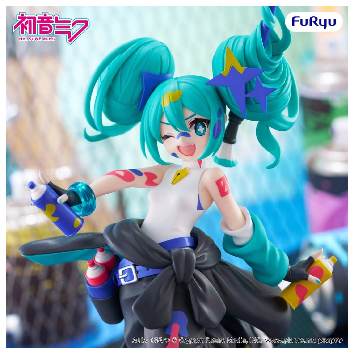 Hatsune Miku Muchute PVC Statue Paint Girl Another Color Ver. 23 Zentimeter Produktfoto