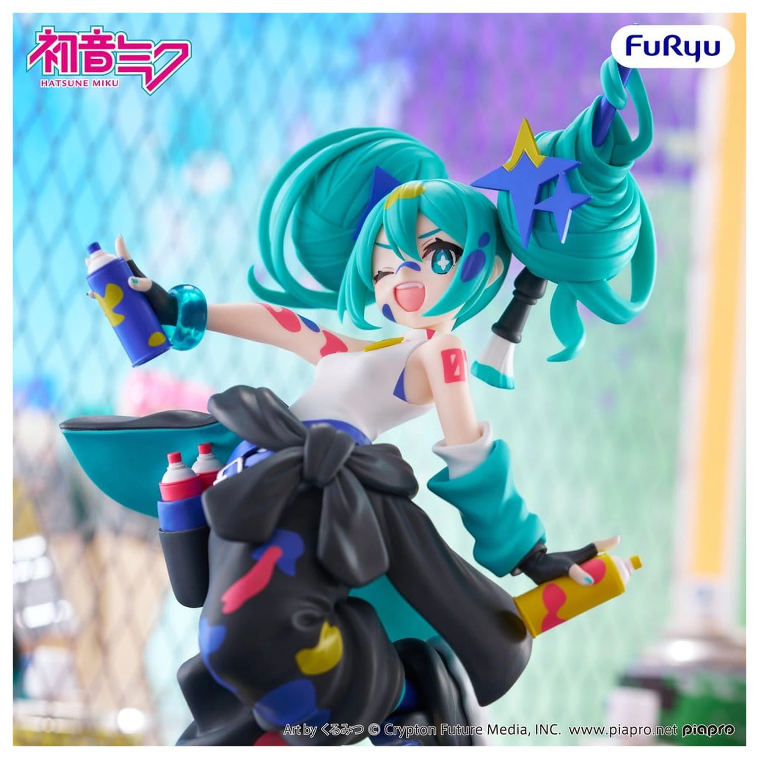 Hatsune Miku Muchute PVC Statue Paint Girl Another Color Ver. 23 Zentimeter Produktfoto