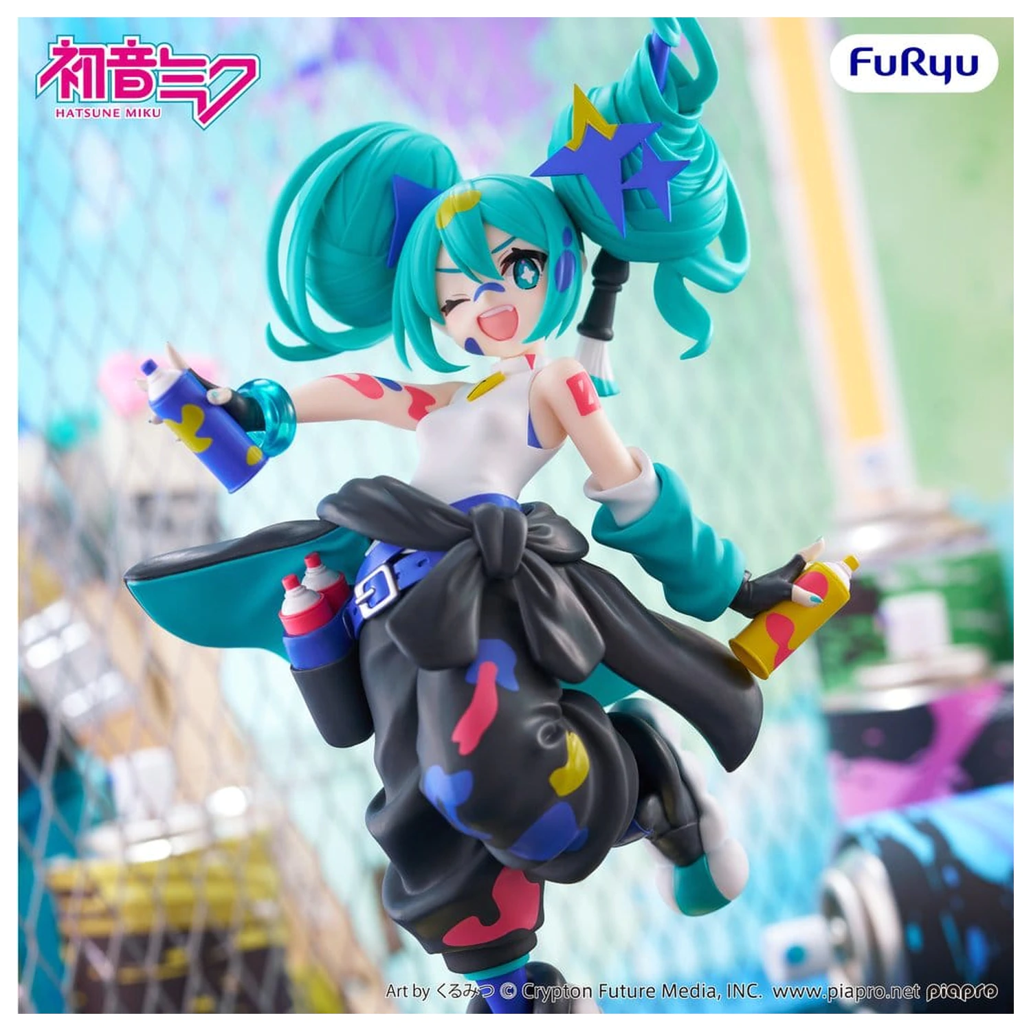 Hatsune Miku Muchute PVC Statue Paint Girl Another Color Ver. 23 Zentimeter Produktfoto