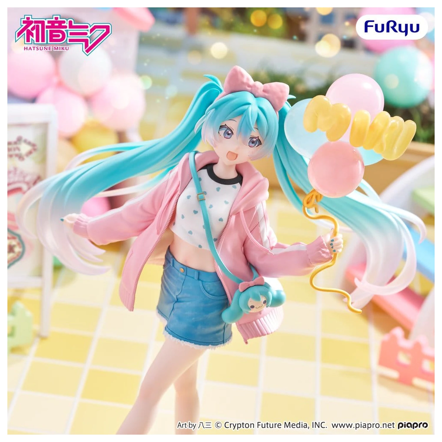 Hatsune Miku Muchute PVC Figur Theme Park Date Version 19 cm Produktfoto
