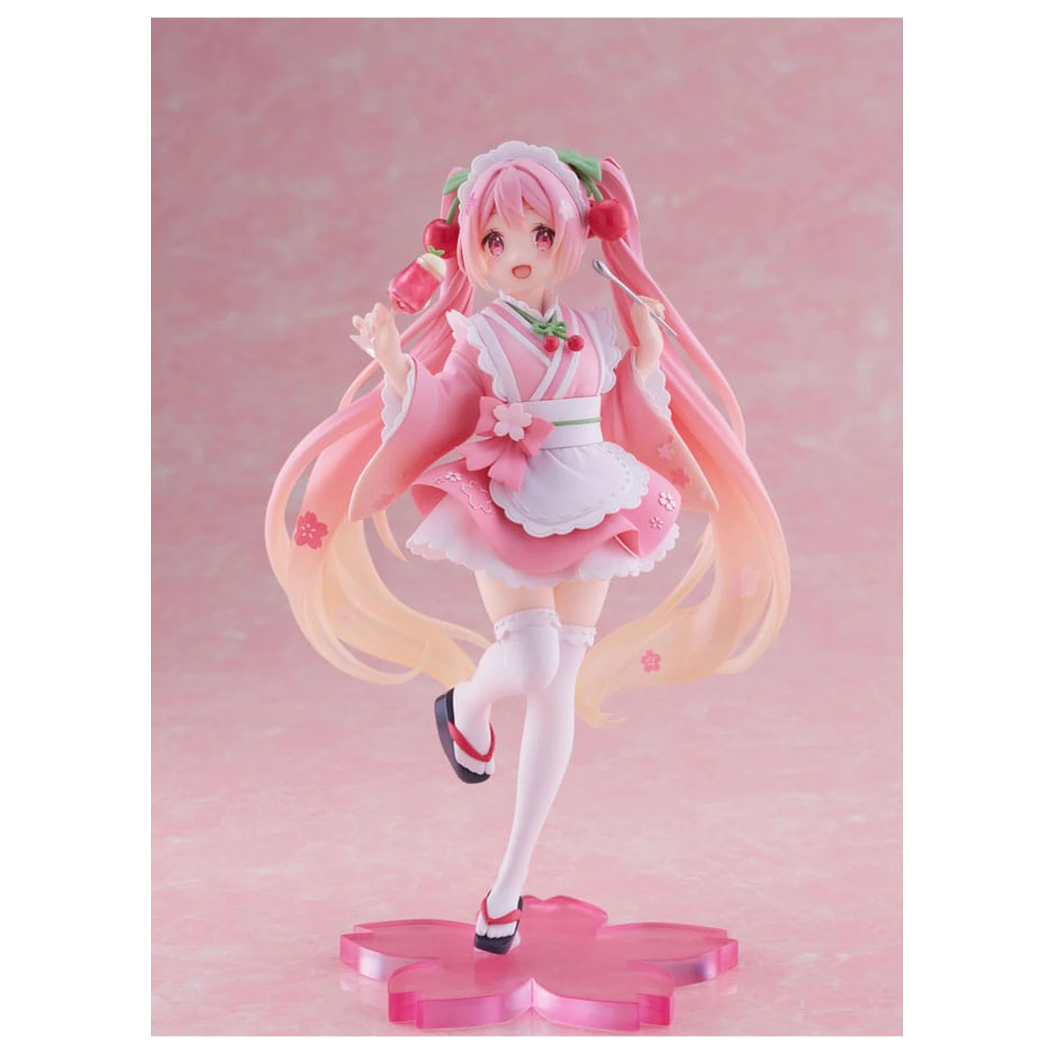 Hatsune Miku PVC Statue Newly Written Sakura Miku Japanese Cafe Ver. Neuauflage 18 cm Produktfoto