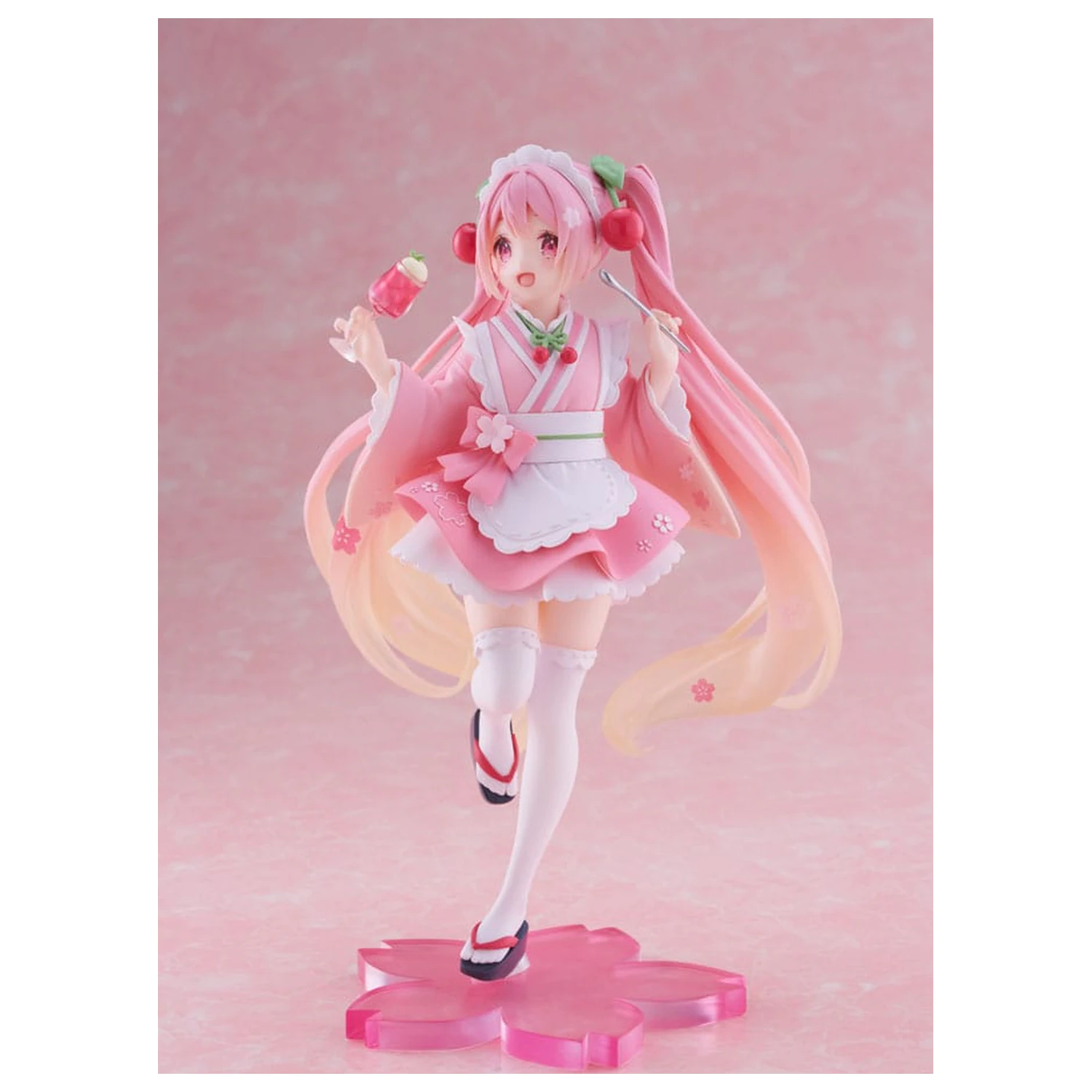 Hatsune Miku PVC Statue Newly Written Sakura Miku Japanese Cafe Ver. Neuauflage 18 cm Produktfoto