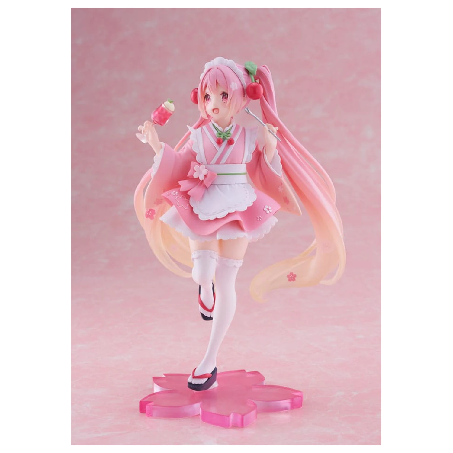 Hatsune Miku PVC Statue Newly Written Sakura Miku Japanese Cafe Ver. Neuauflage 18 cm Produktfoto
