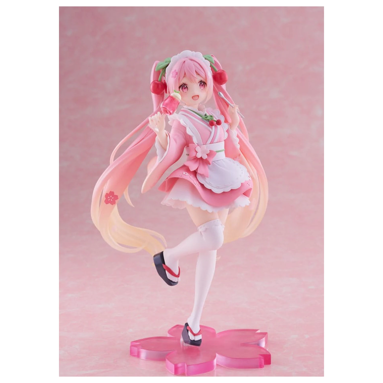 Hatsune Miku PVC Statue Newly Written Sakura Miku Japanese Cafe Ver. Neuauflage 18 cm Produktfoto
