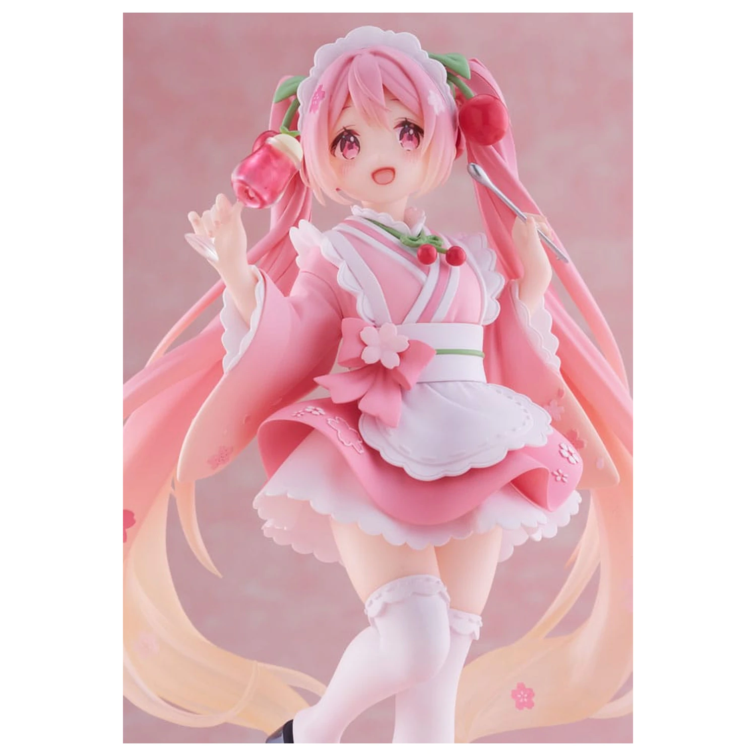 Hatsune Miku PVC Statue Newly Written Sakura Miku Japanese Cafe Ver. Neuauflage 18 cm Produktfoto