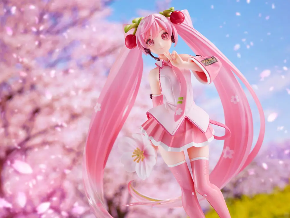 Sakura Miku Figur Newly Drawn 2021 Ver 18 cm Produktfoto