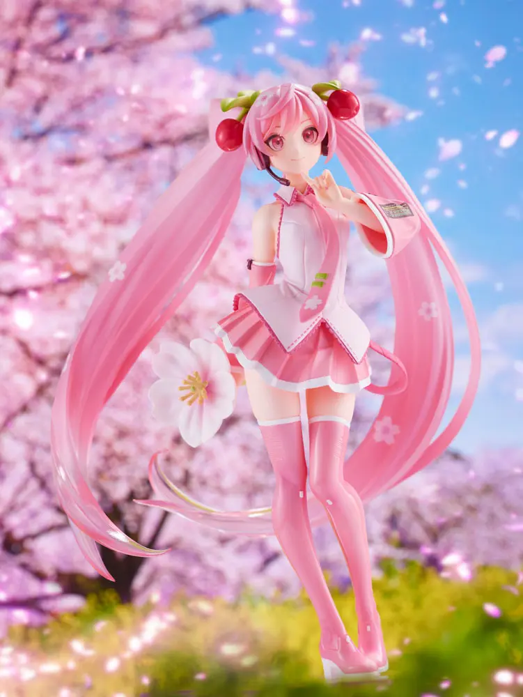 Sakura Miku Figur Newly Drawn 2021 Ver 18 cm Produktfoto