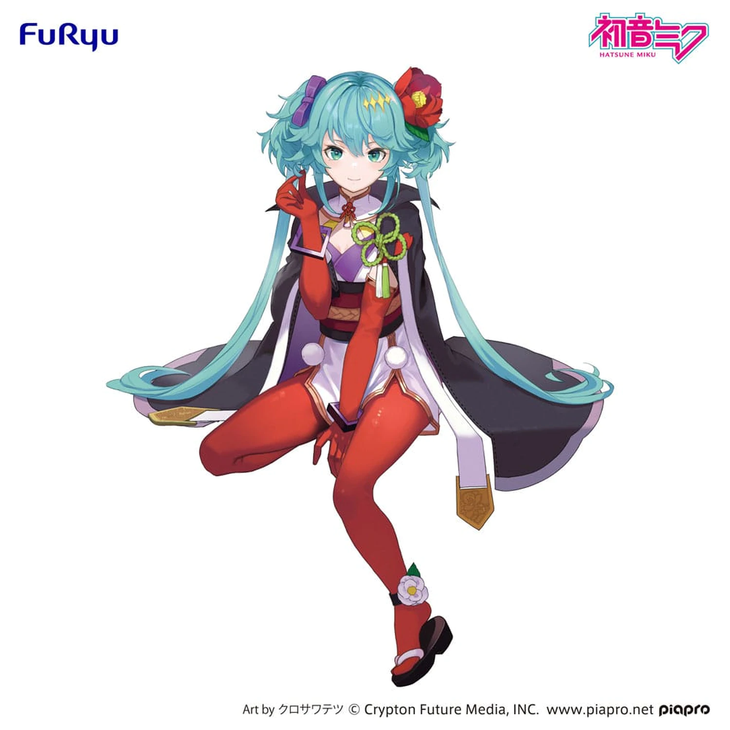 Hatsune Miku Noodle Stopper PVC Statue Flower Fairy Camellia 15 cm Produktfoto