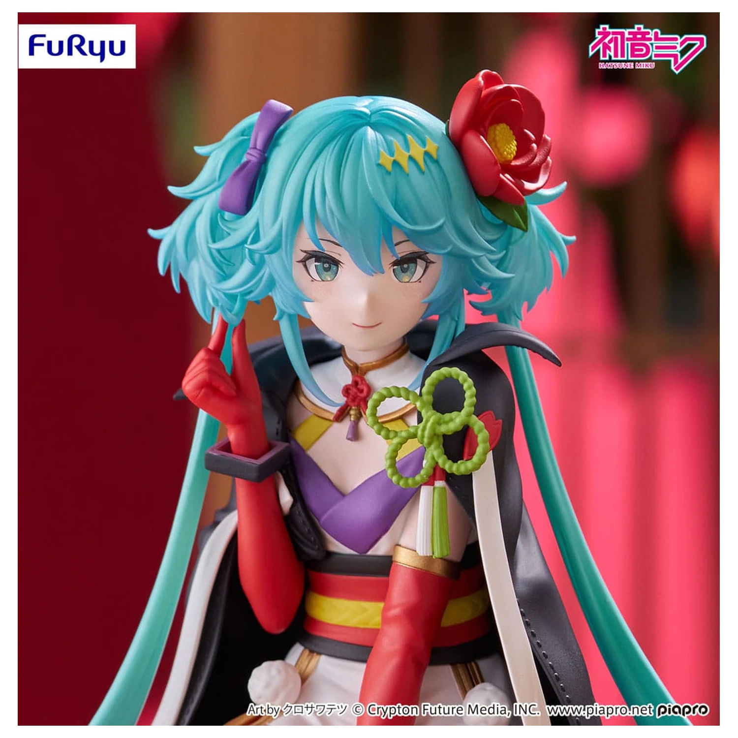 Hatsune Miku Noodle Stopper PVC Statue Flower Fairy Camellia 15 cm Produktfoto