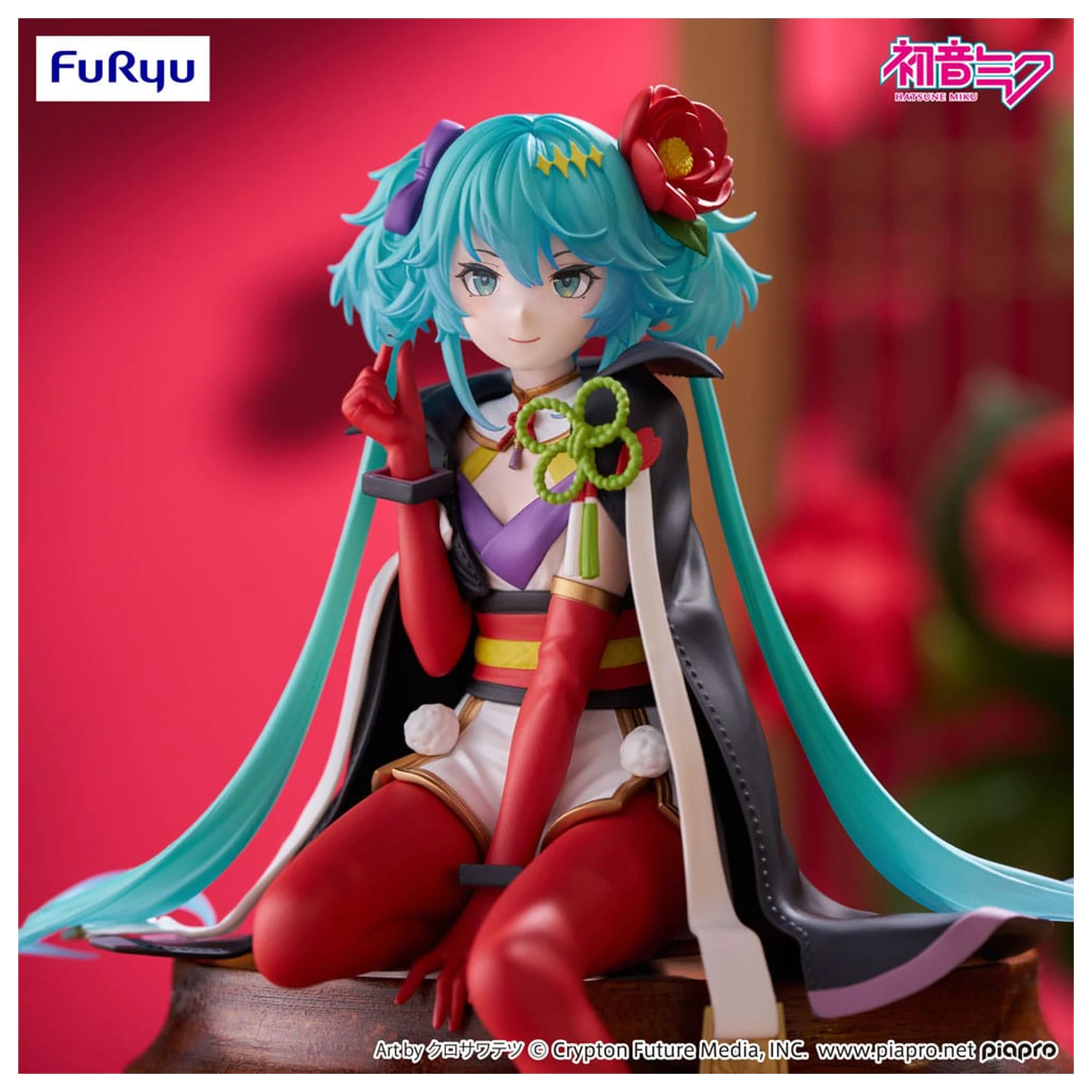 Hatsune Miku Noodle Stopper PVC Statue Flower Fairy Camellia 15 cm Produktfoto