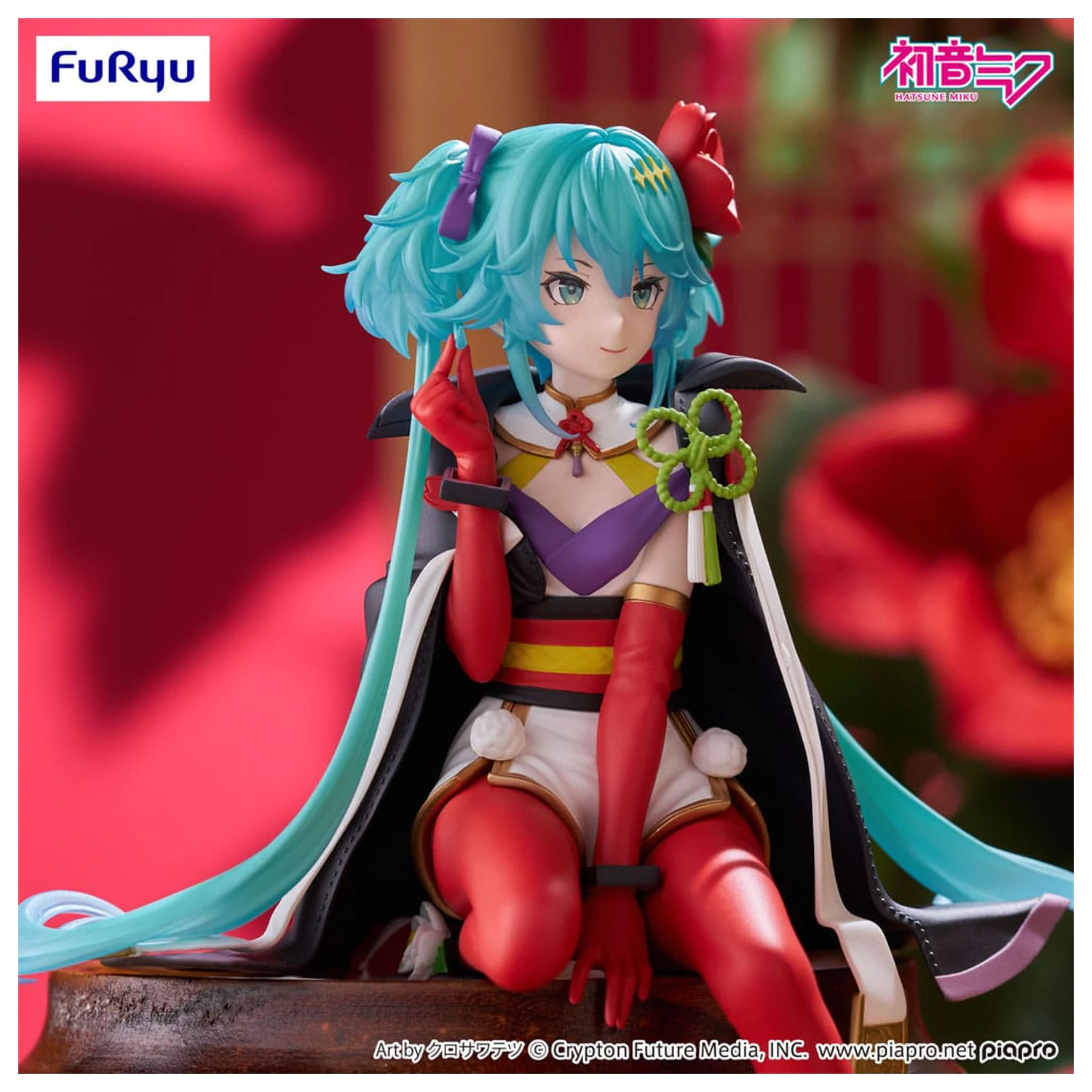 Hatsune Miku Noodle Stopper PVC Statue Flower Fairy Camellia 15 cm Produktfoto