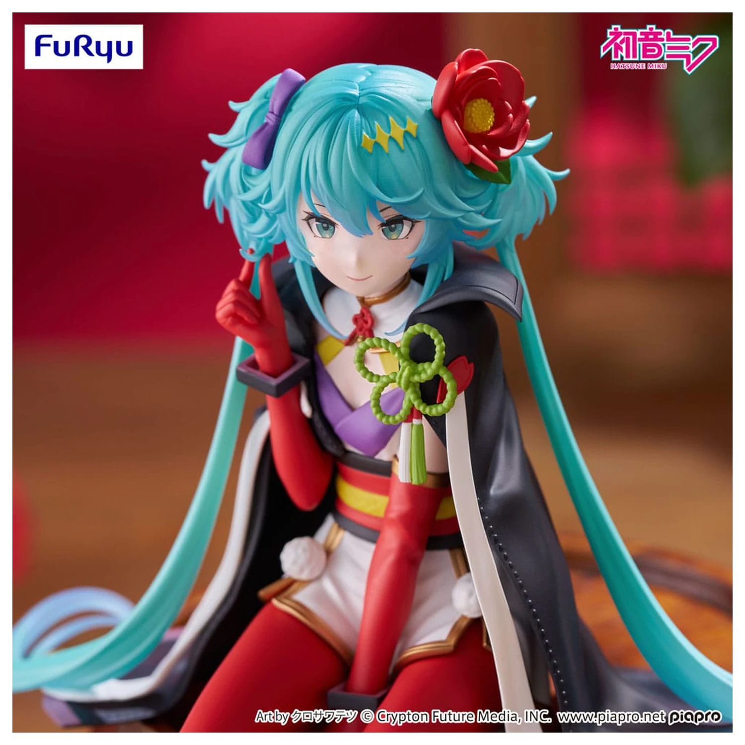 Hatsune Miku Noodle Stopper PVC Statue Flower Fairy Camellia 15 cm Produktfoto