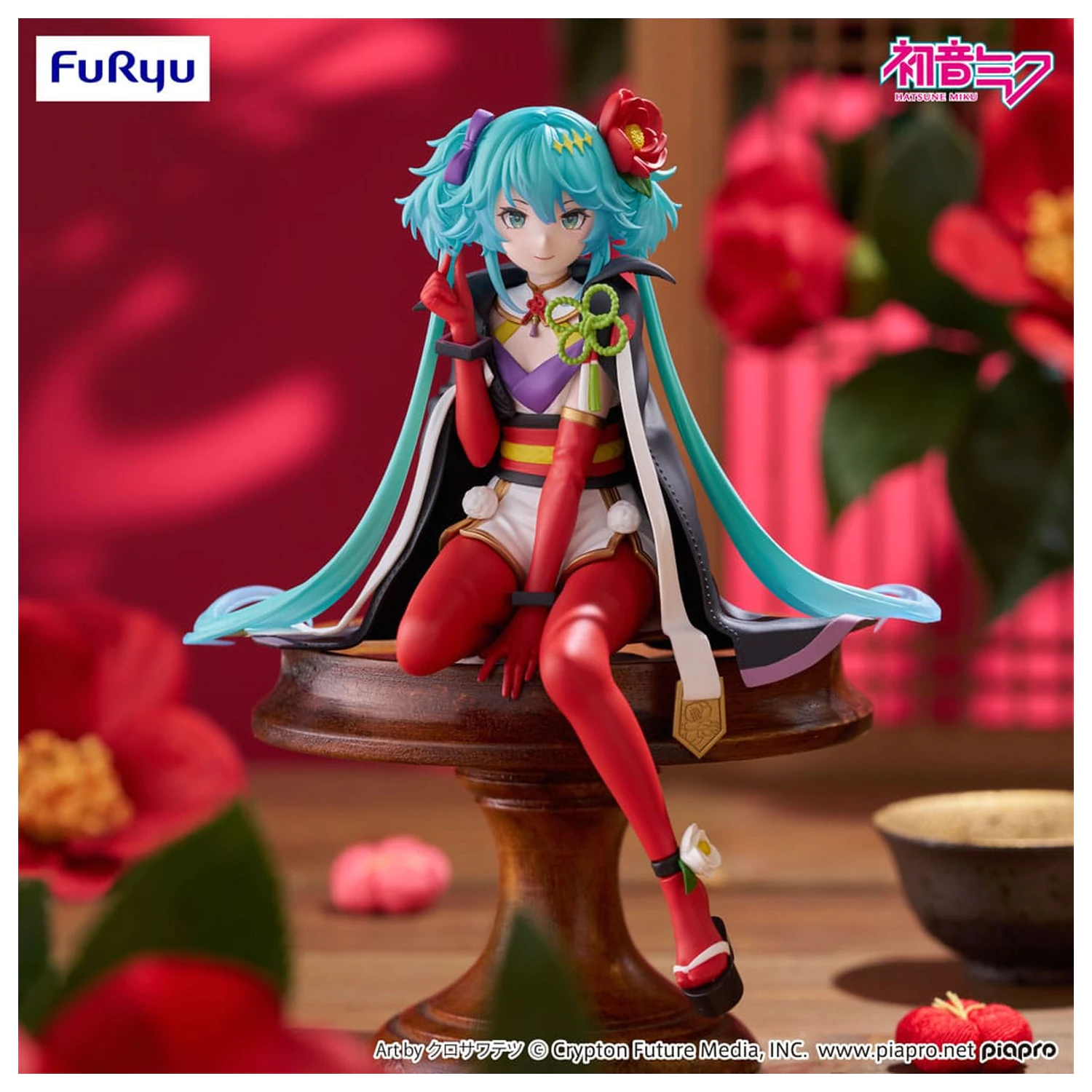 Hatsune Miku Noodle Stopper PVC Statue Flower Fairy Camellia 15 cm Produktfoto