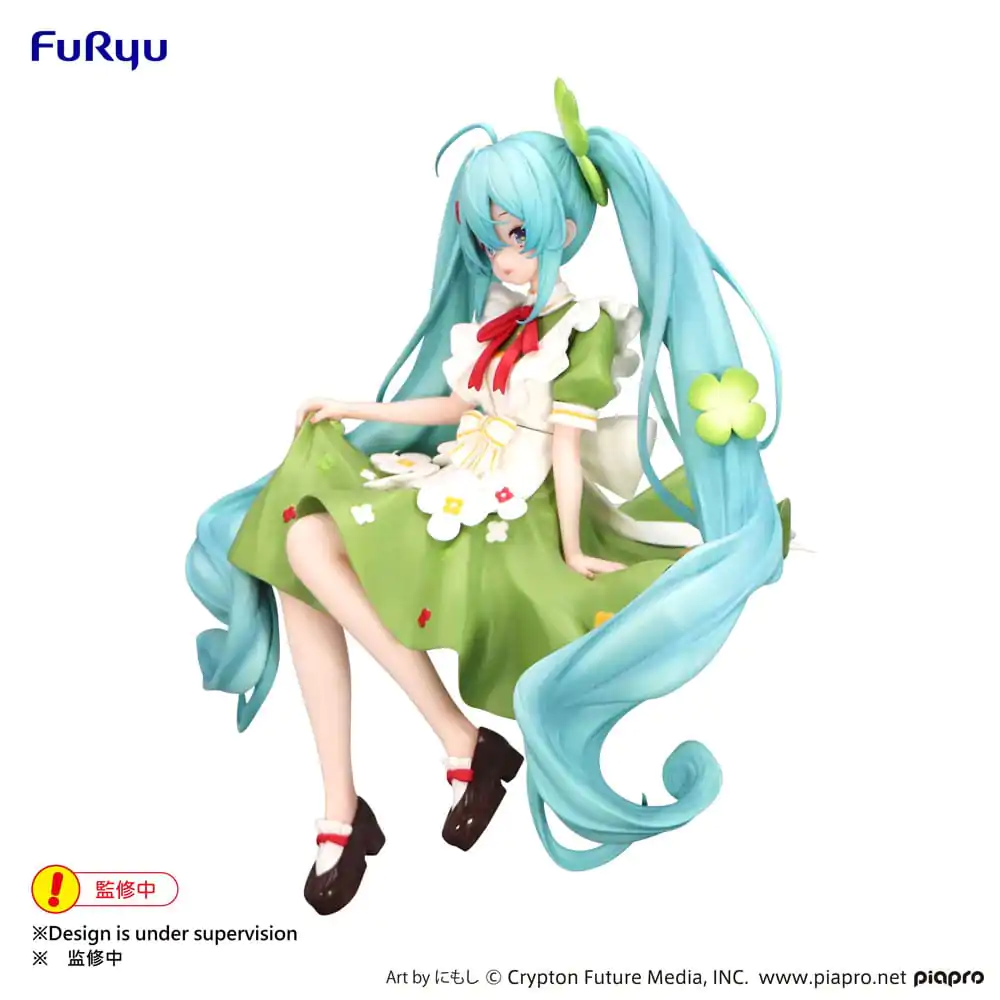 Hatsune Miku Noodle Stopper PVC Statue Flower Fairy Clover 15 cm termékfotó