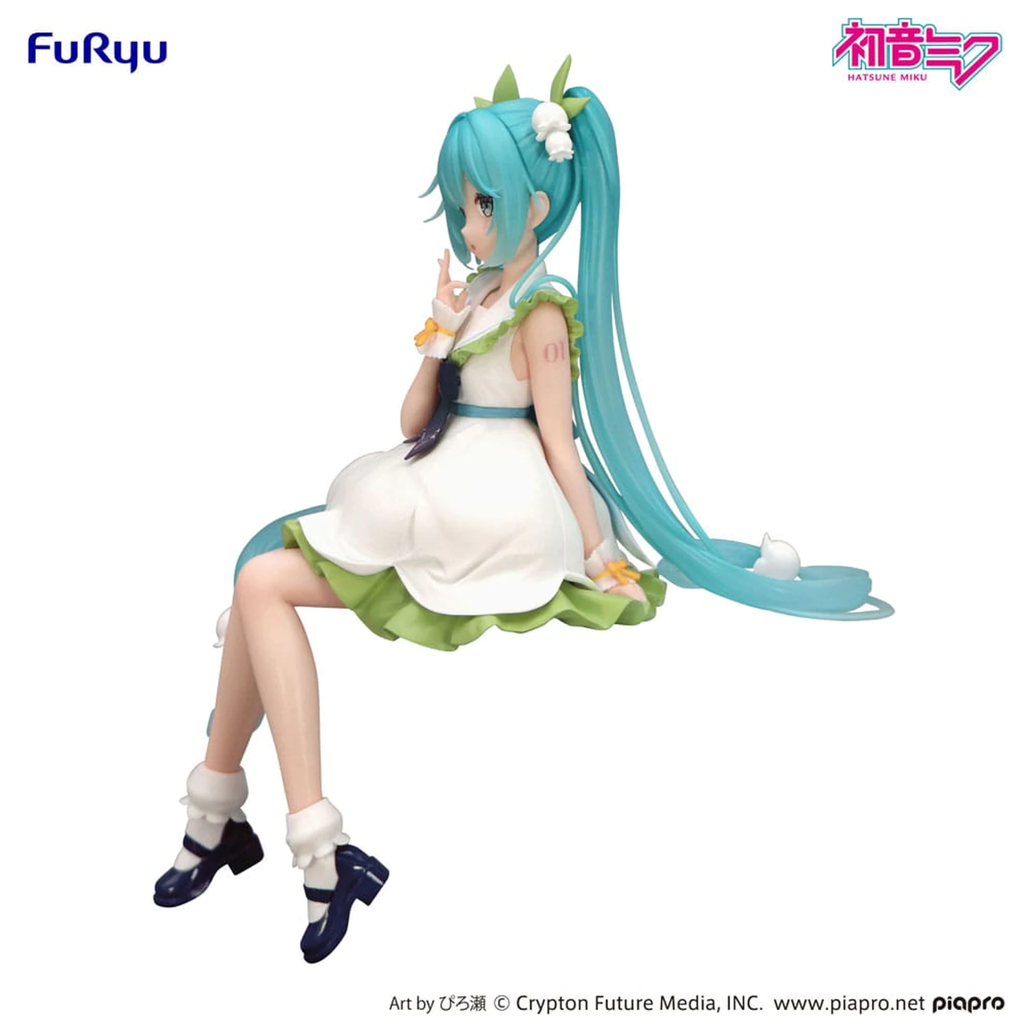 Hatsune Miku Noodle Stopper PVC Statue Flower Fairy Lily of the Valley 14 cm Produktfoto