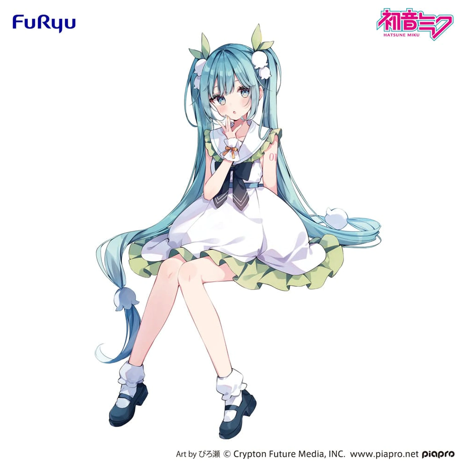 Hatsune Miku Noodle Stopper PVC Statue Flower Fairy Lily of the Valley 14 cm Produktfoto