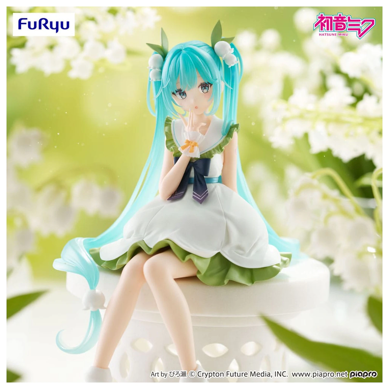 Hatsune Miku Noodle Stopper PVC Statue Flower Fairy Lily of the Valley 14 cm Produktfoto