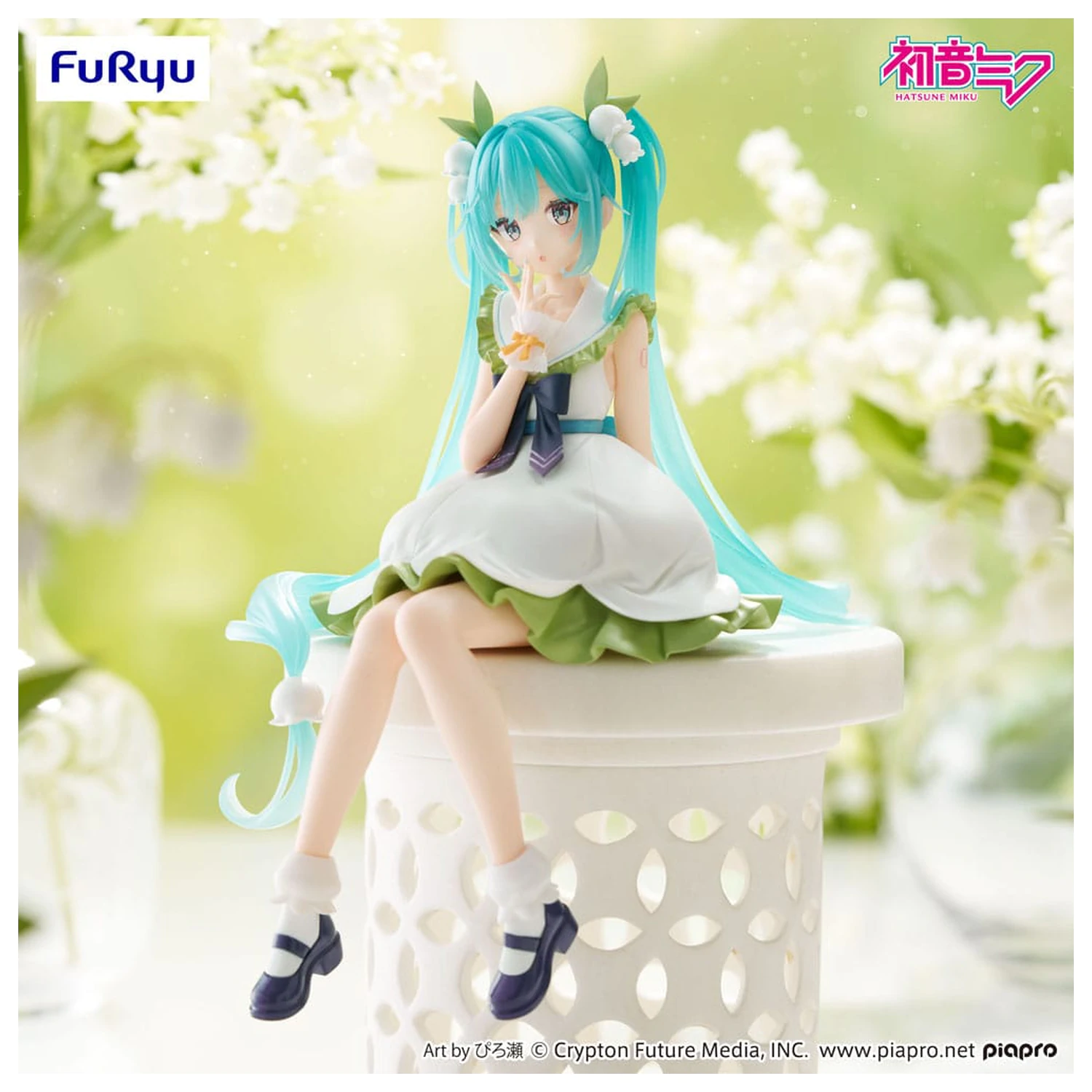 Hatsune Miku Noodle Stopper PVC Statue Flower Fairy Lily of the Valley 14 cm Produktfoto