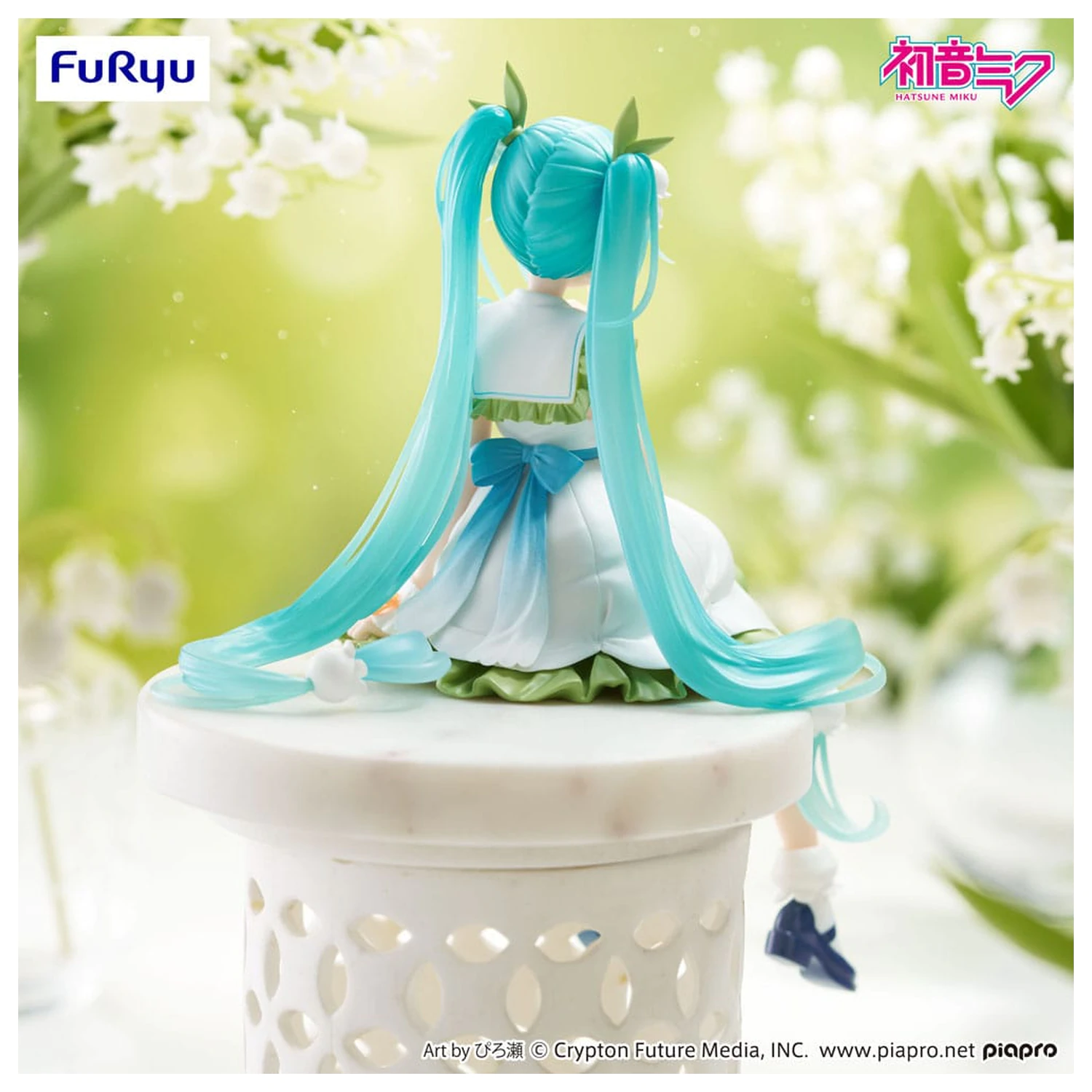 Hatsune Miku Noodle Stopper PVC Statue Flower Fairy Lily of the Valley 14 cm Produktfoto