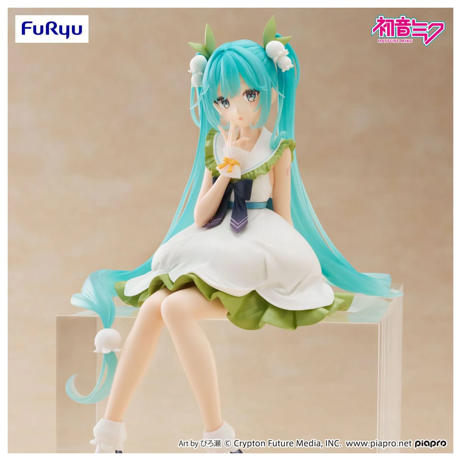 Hatsune Miku Noodle Stopper PVC Statue Flower Fairy Lily of the Valley 14 cm Produktfoto