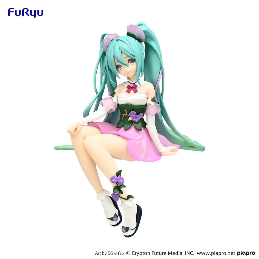 Hatsune Miku Noodle Stopper PVC Statue Flower Fairy Morning Glory Pink Color Ver. 14 cm Produktfoto