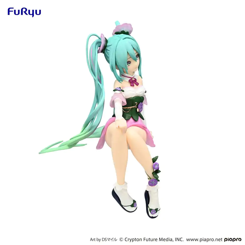 Hatsune Miku Noodle Stopper PVC Statue Flower Fairy Morning Glory Pink Color Ver. 14 cm Produktfoto