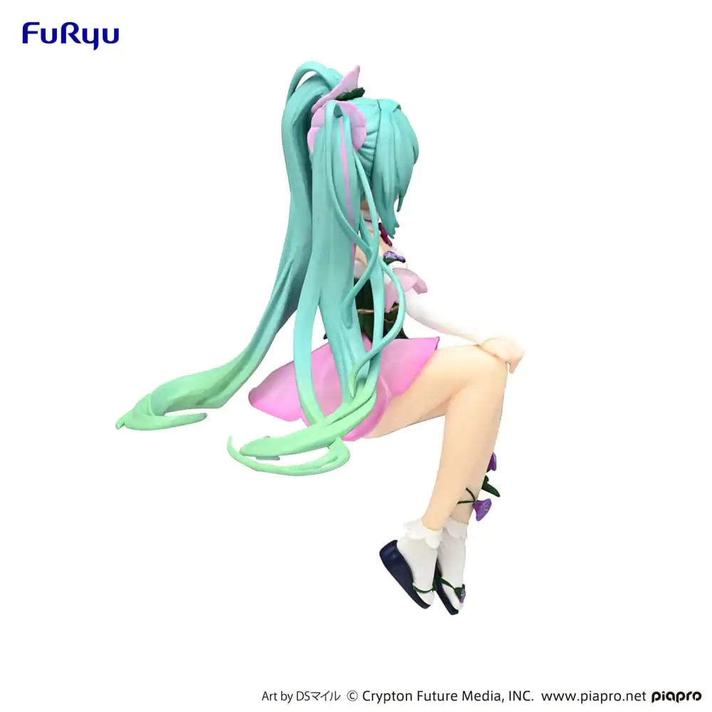 Hatsune Miku Noodle Stopper PVC Statue Flower Fairy Morning Glory Pink Color Ver. 14 cm Produktfoto