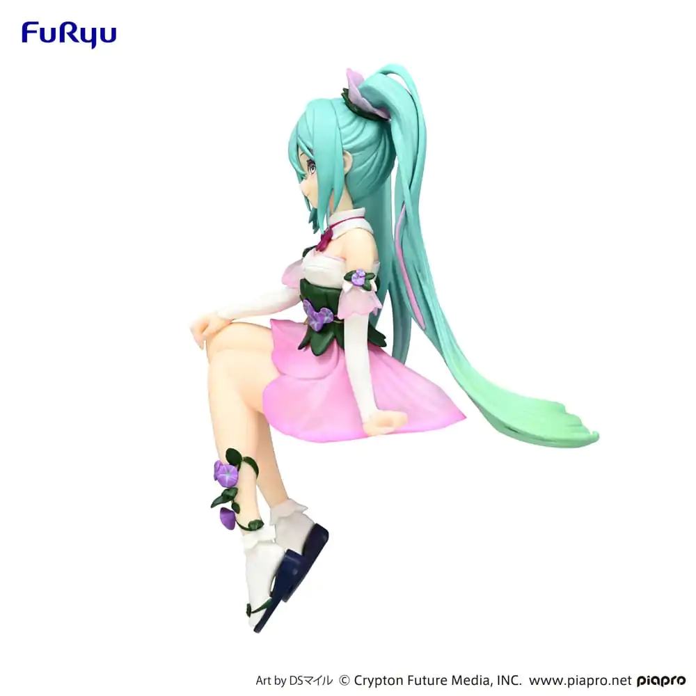 Hatsune Miku Noodle Stopper PVC Statue Flower Fairy Morning Glory Pink Color Ver. 14 cm Produktfoto