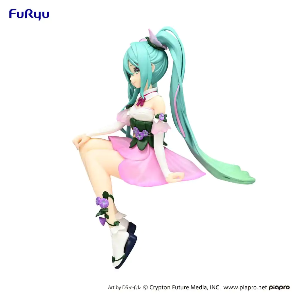 Hatsune Miku Noodle Stopper PVC Statue Flower Fairy Morning Glory Pink Color Ver. 14 cm Produktfoto