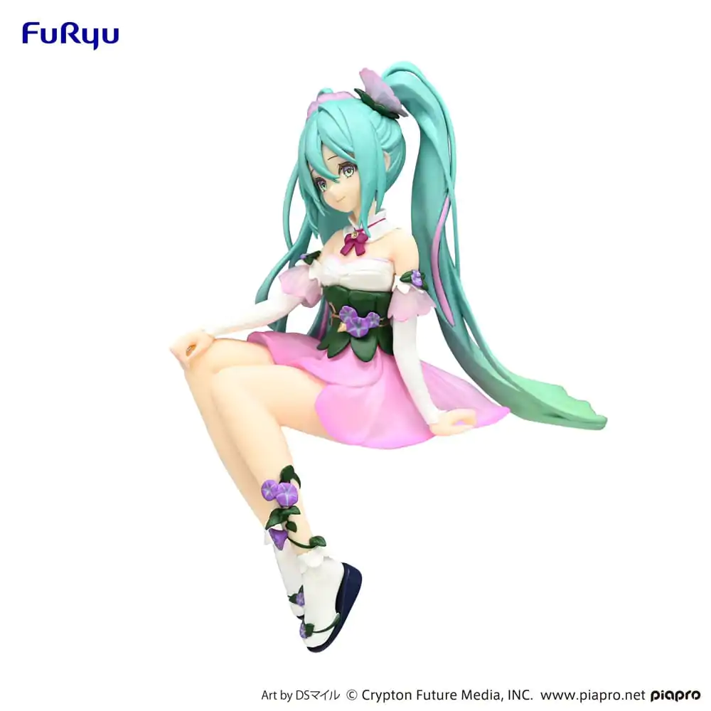 Hatsune Miku Noodle Stopper PVC Statue Flower Fairy Morning Glory Pink Color Ver. 14 cm Produktfoto