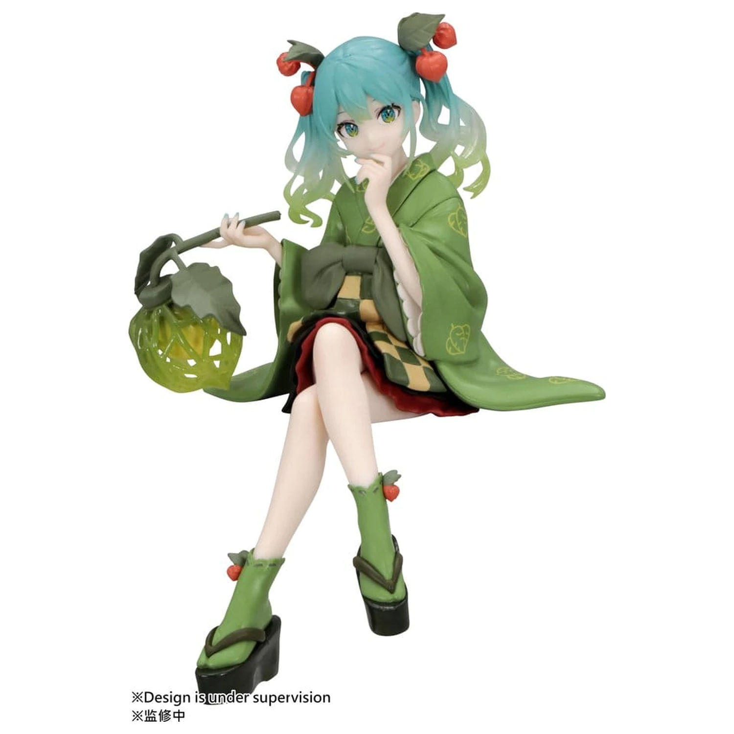 Hatsune Miku Noodle Stopper PVC Figur Flower Fairy Winter Cherry Green Color Ver. 15 cm Produktfoto
