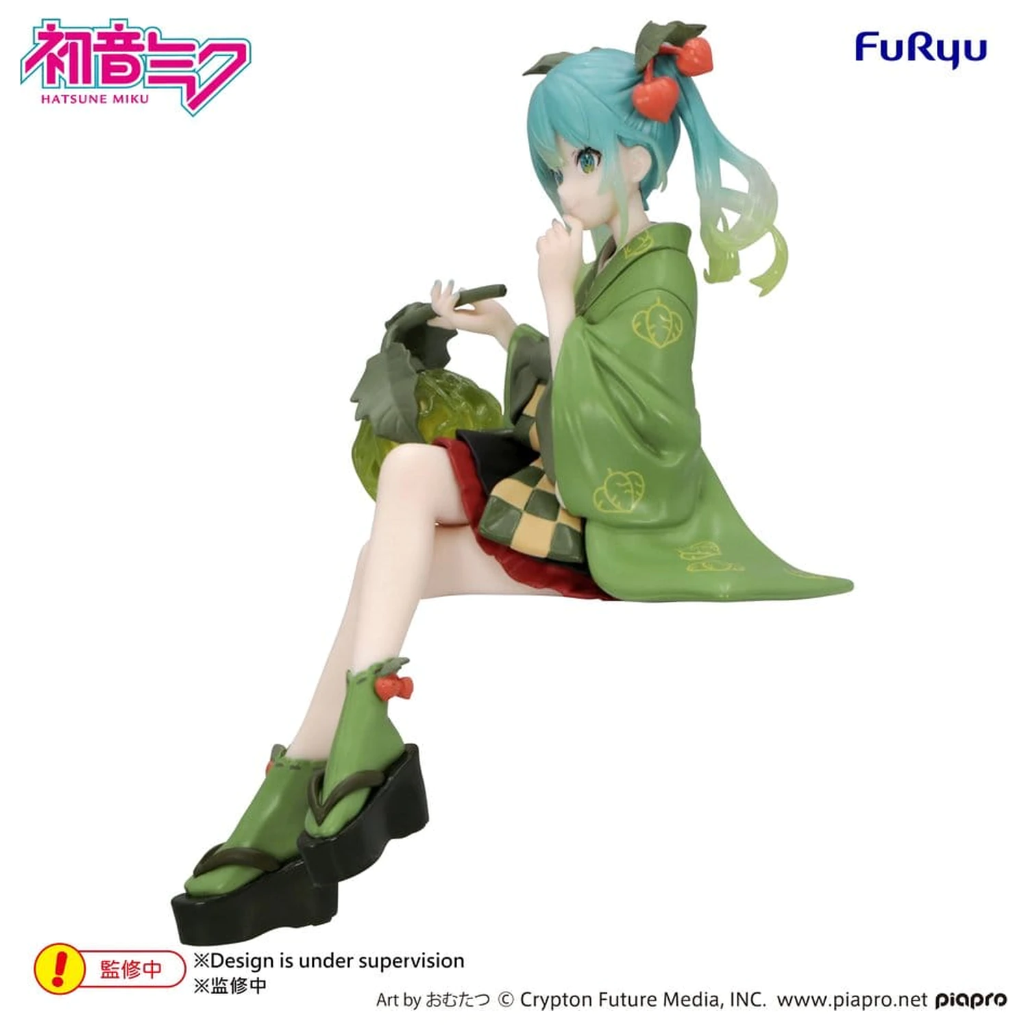 Hatsune Miku Noodle Stopper PVC Figur Flower Fairy Winter Cherry Green Color Ver. 15 cm Produktfoto