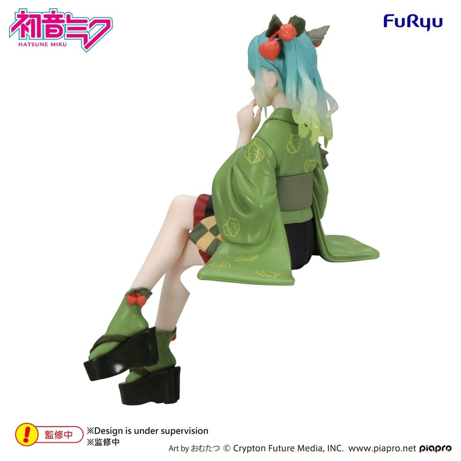 Hatsune Miku Noodle Stopper PVC Figur Flower Fairy Winter Cherry Green Color Ver. 15 cm Produktfoto