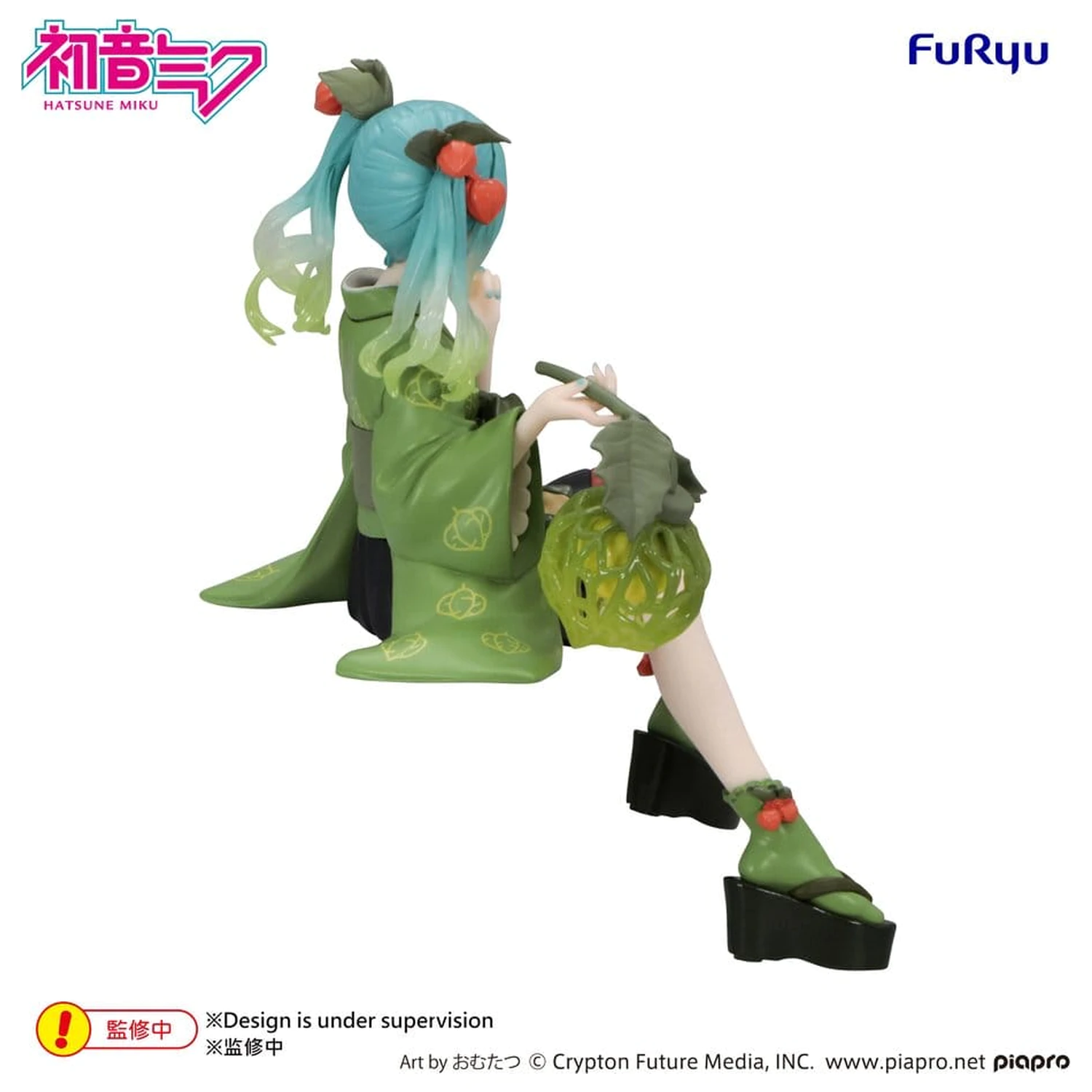Hatsune Miku Noodle Stopper PVC Figur Flower Fairy Winter Cherry Green Color Ver. 15 cm Produktfoto