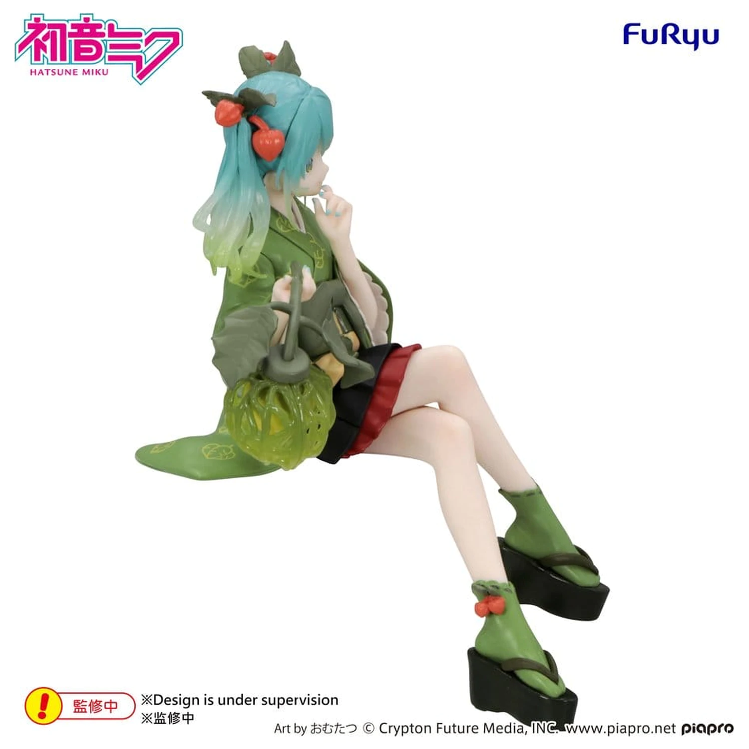 Hatsune Miku Noodle Stopper PVC Figur Flower Fairy Winter Cherry Green Color Ver. 15 cm Produktfoto