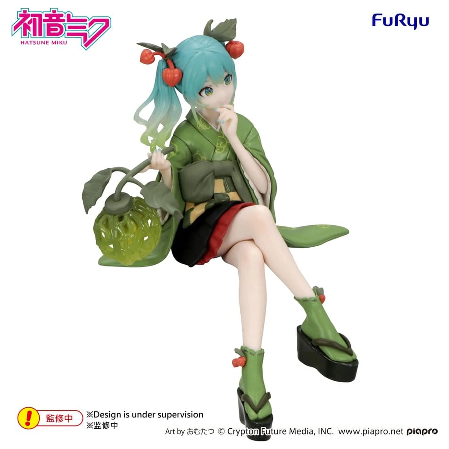 Hatsune Miku Noodle Stopper PVC Figur Flower Fairy Winter Cherry Green Color Ver. 15 cm Produktfoto