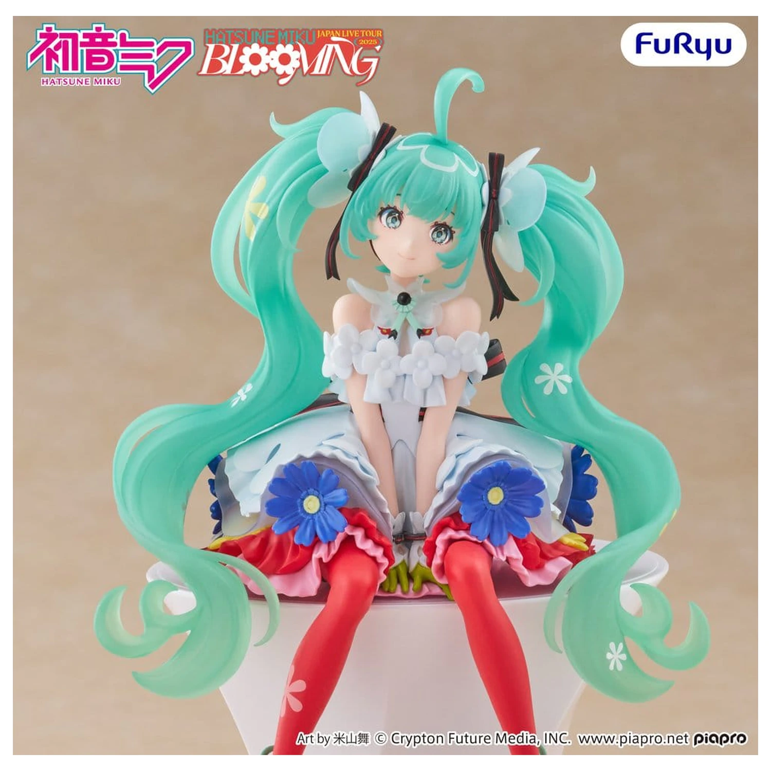 Hatsune Miku Noodle Stopper PVC Statue Hatsune Miku Japan Live Tour 2025 Blooming 14 cm Produktfoto