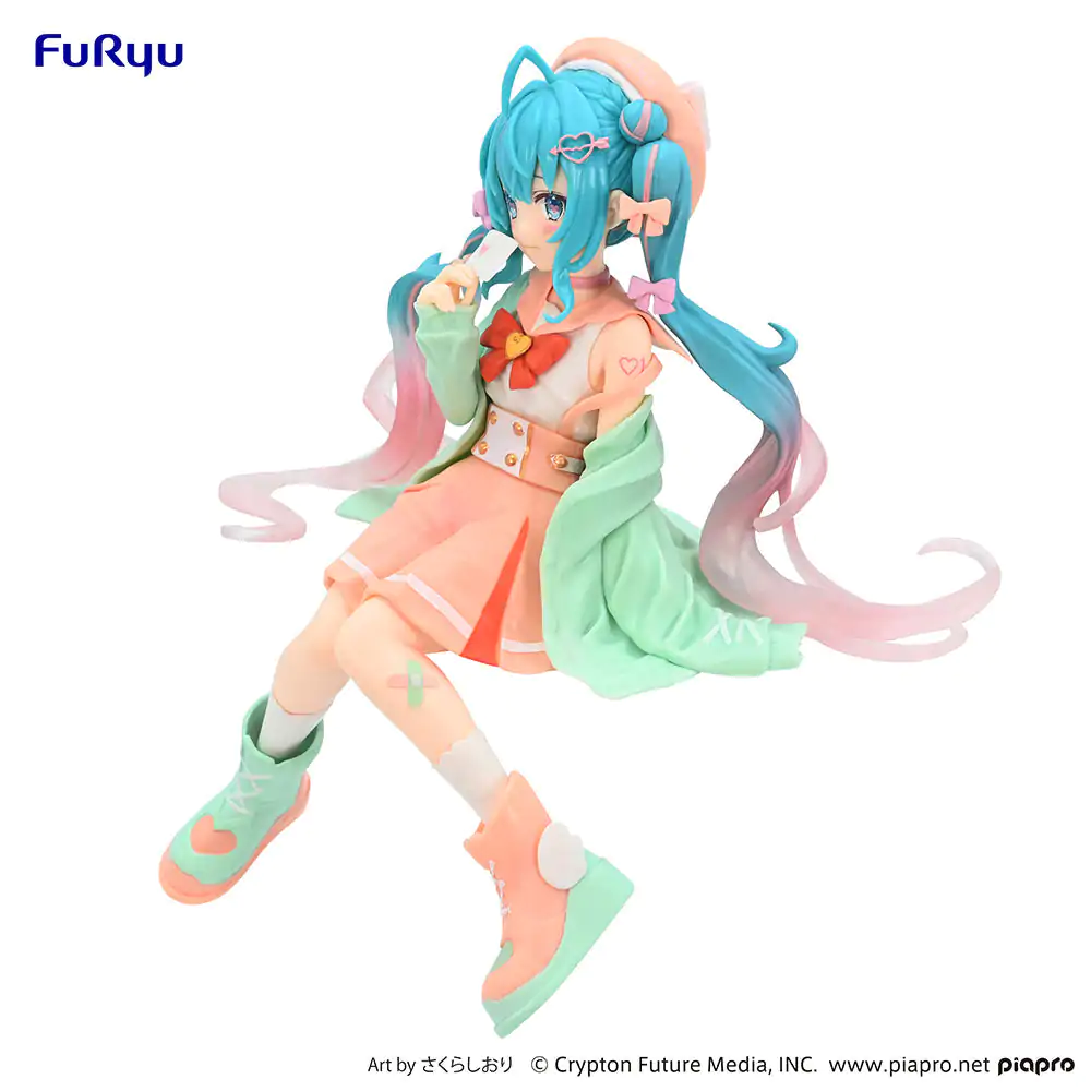 Hatsune Miku Noodle Stopper PVC Statue Hatsune Miku / Love Sailor Citrus Cream Ver. 14 cm Produktfoto