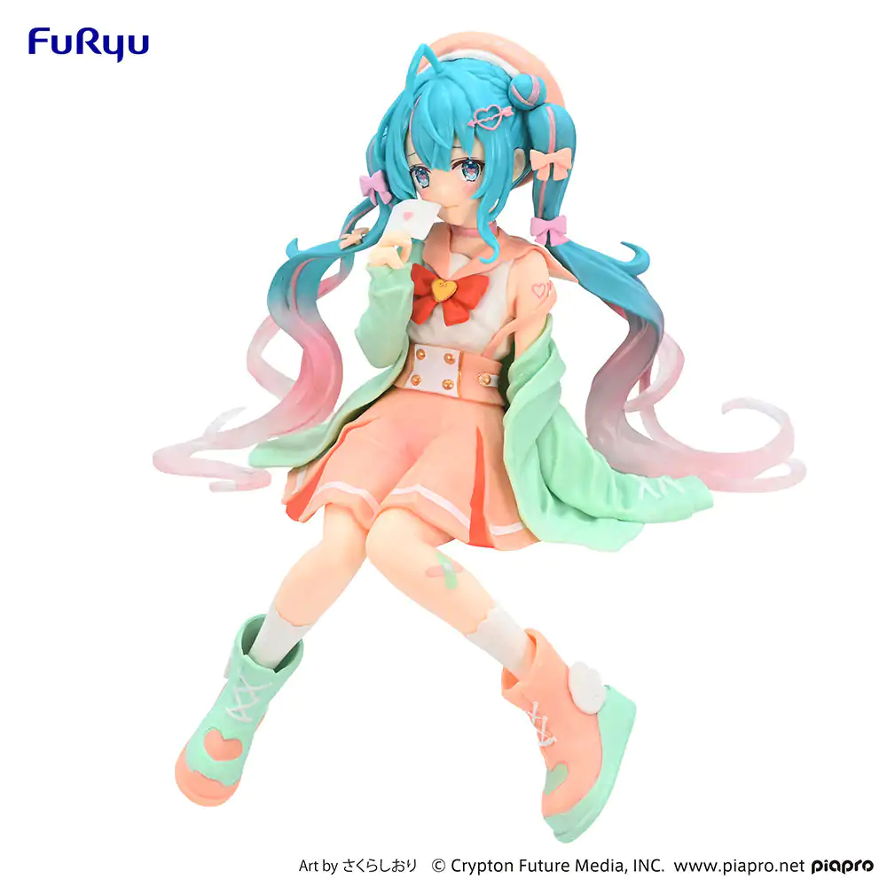Hatsune Miku Noodle Stopper PVC Statue Hatsune Miku / Love Sailor Citrus Cream Ver. 14 cm Produktfoto