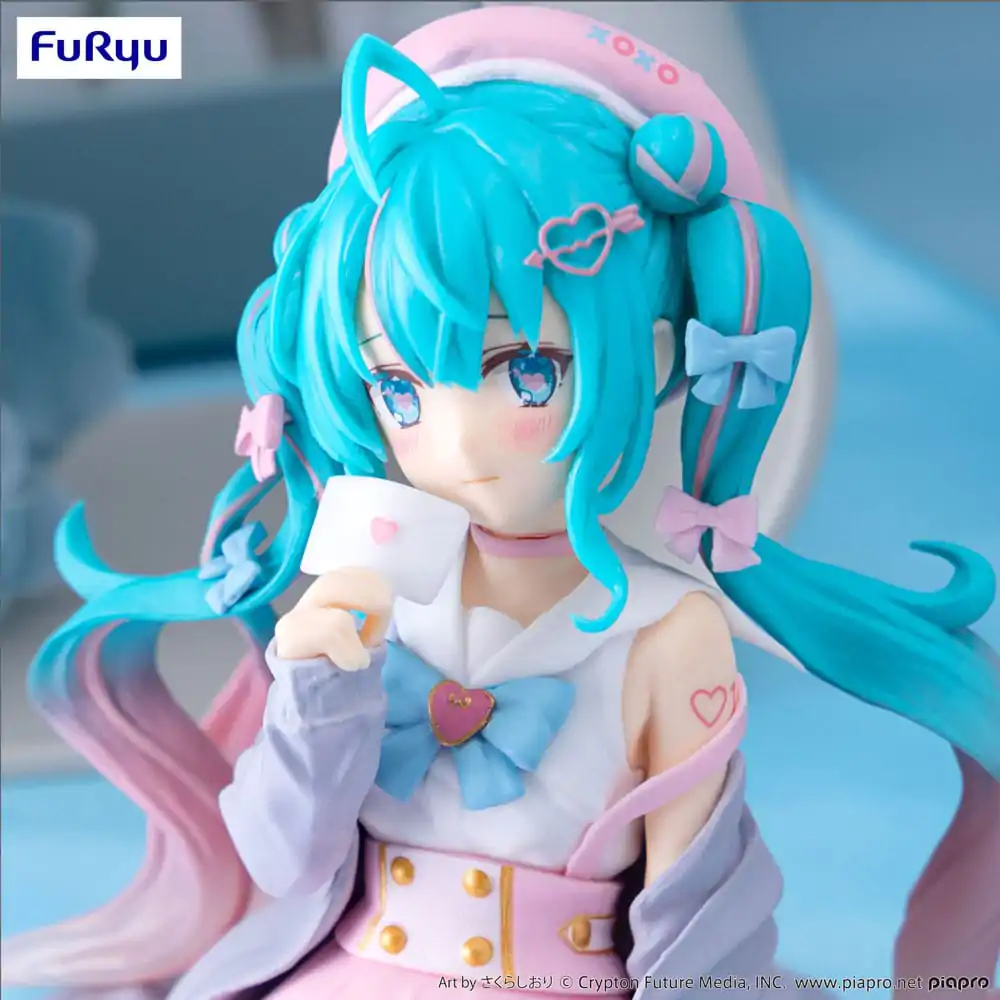 Hatsune Miku Noodle Stopper PVC Statue Love Sailor Grey Color Ver. 13 cm Produktfoto