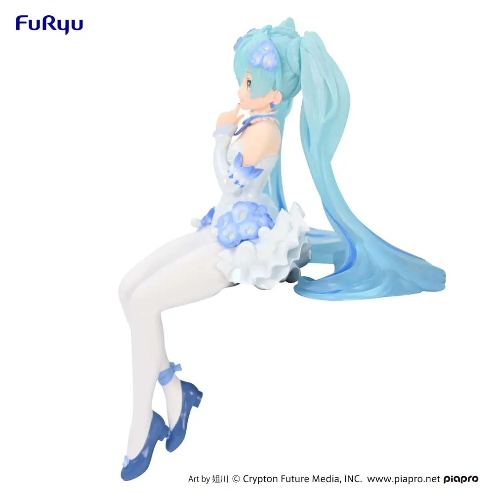 Hatsune Miku Noodle Stopper PVC Statue Miku Flower Fairy Nemophila 15 cm Produktfoto
